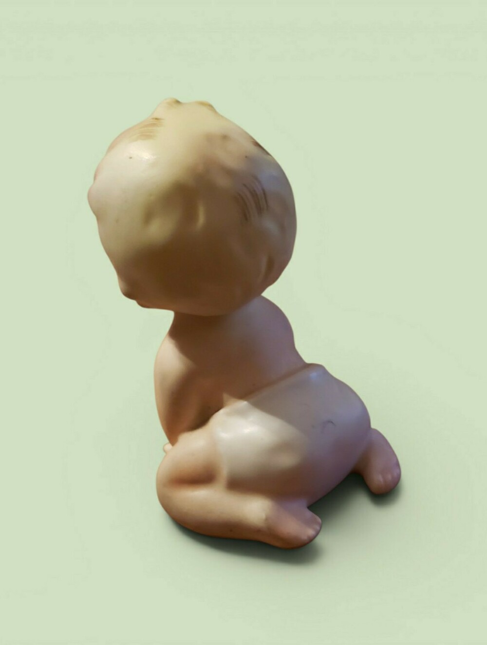 👶👶 2FOR20 Napco Porcelain Piano Baby Figurine C-4909 - Crawling Kewpie Japan - Picture 4 of 5
